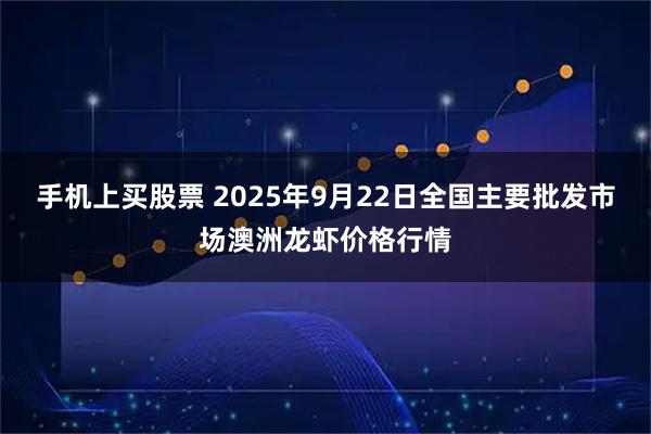 手机上买股票 2025年9月22日全国主要批发市场澳洲龙虾价格行情